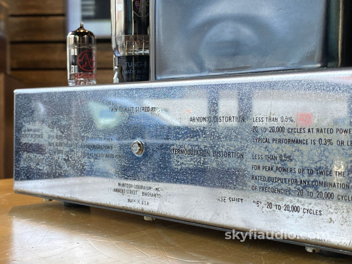 Mcintosh Mc240 Tube Amplifier - Electronically Restored Includes Cage
