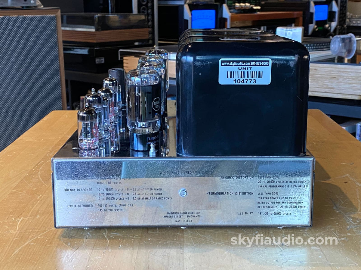 Mcintosh Mc240 Tube Amplifier - Electronically Restored Includes Cage