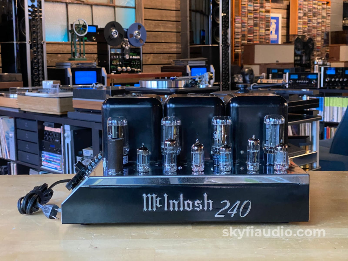 Mcintosh Mc240 Tube Amplifier - Electronically Restored Includes Cage
