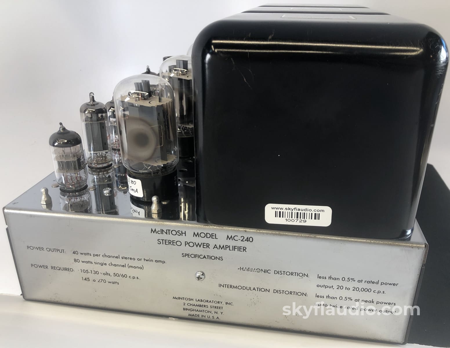 Mcintosh Mc240 Vintage Tube Amplifier - Restored And Sounding Amazing