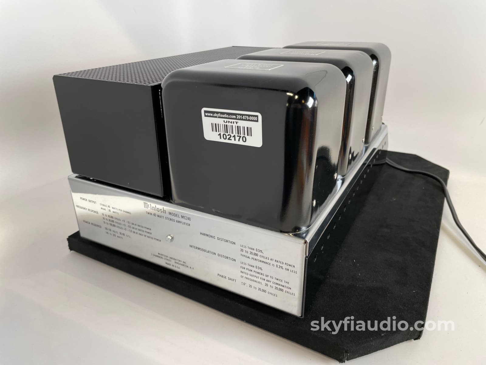 Mcintosh Mc240 Vintage Tube Amplifier With Telefunken Tubes