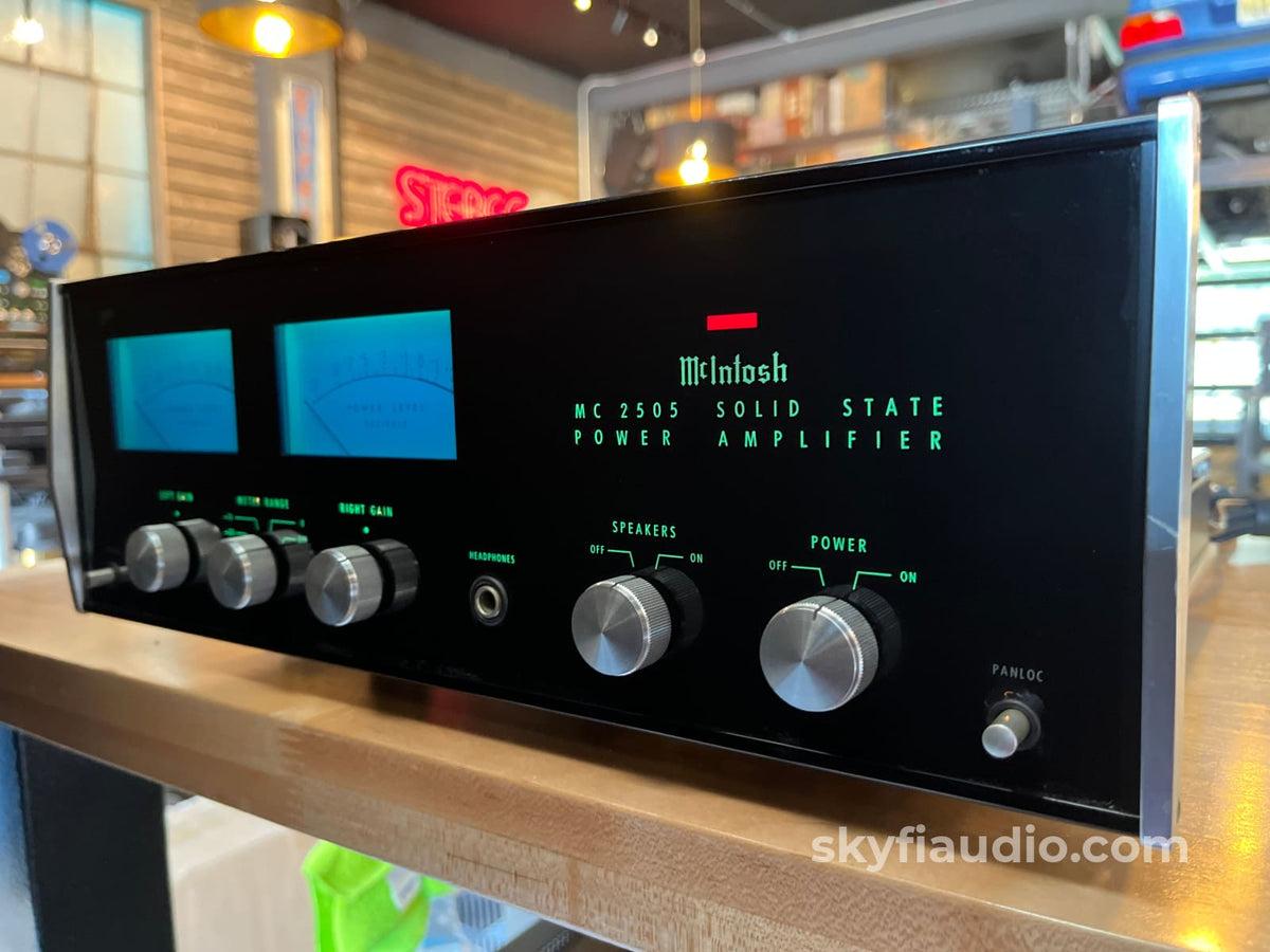 McIntosh MC2505 Vintage Solid State Amplifier - Serviced Late Serial - Amplifier