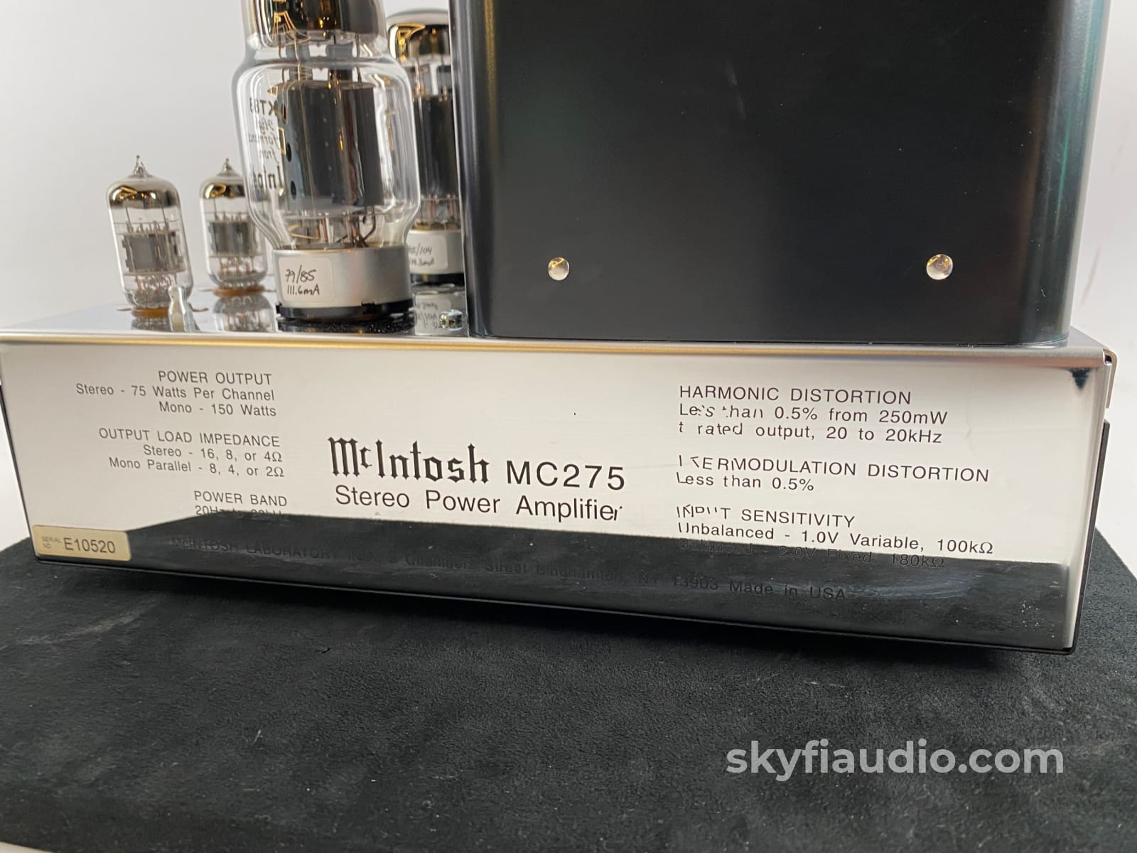 Mcintosh Mc275 Special Ss Edition Full Set Of Tubes Amplifier