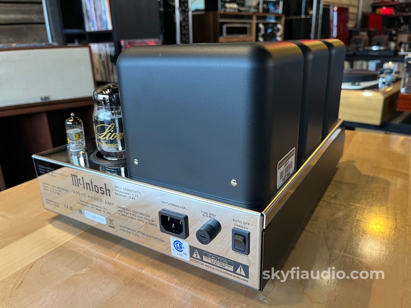 McIntosh MC275 Tube Amplifier - W/ Gold Lion KT88 Outputs and Vintage IEC & GE Driver Tubes - Pre-Loved Amplifier