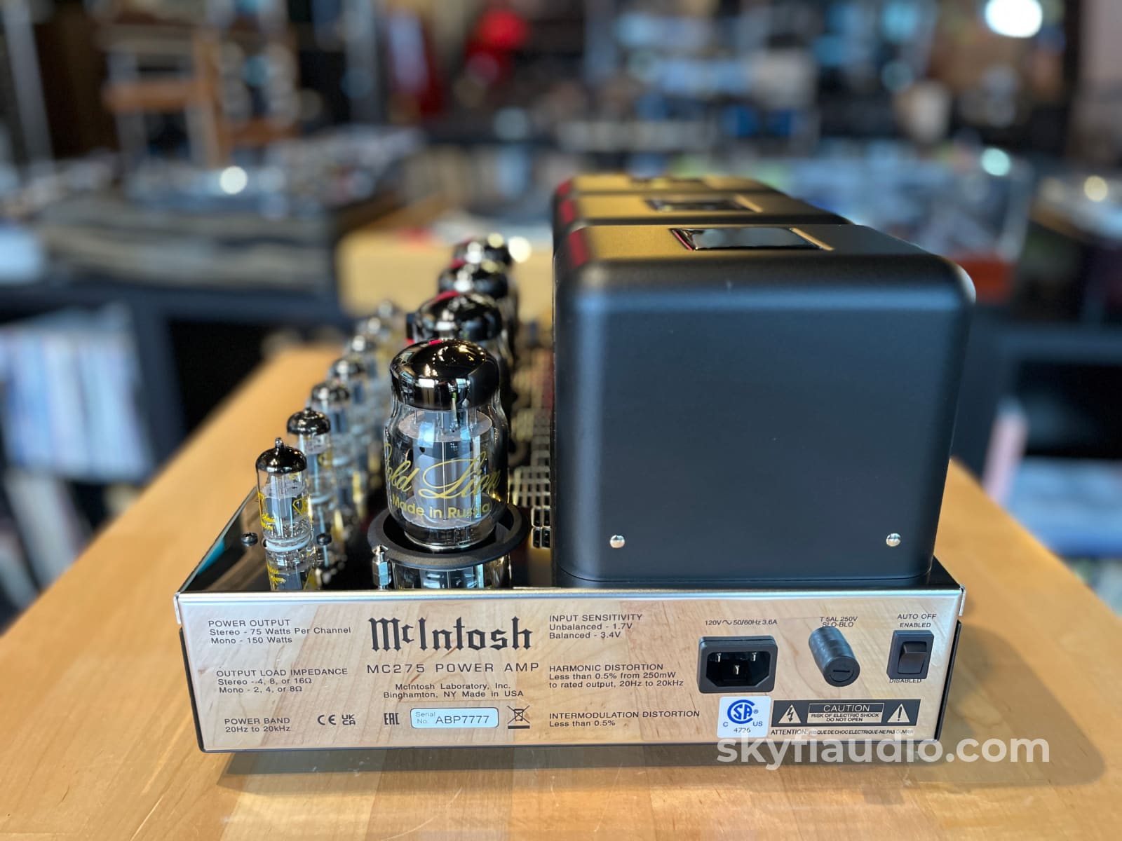 McIntosh MC275 Tube Amplifier - W/ Gold Lion KT88 Outputs and Vintage IEC & GE Driver Tubes - Pre-Loved Amplifier