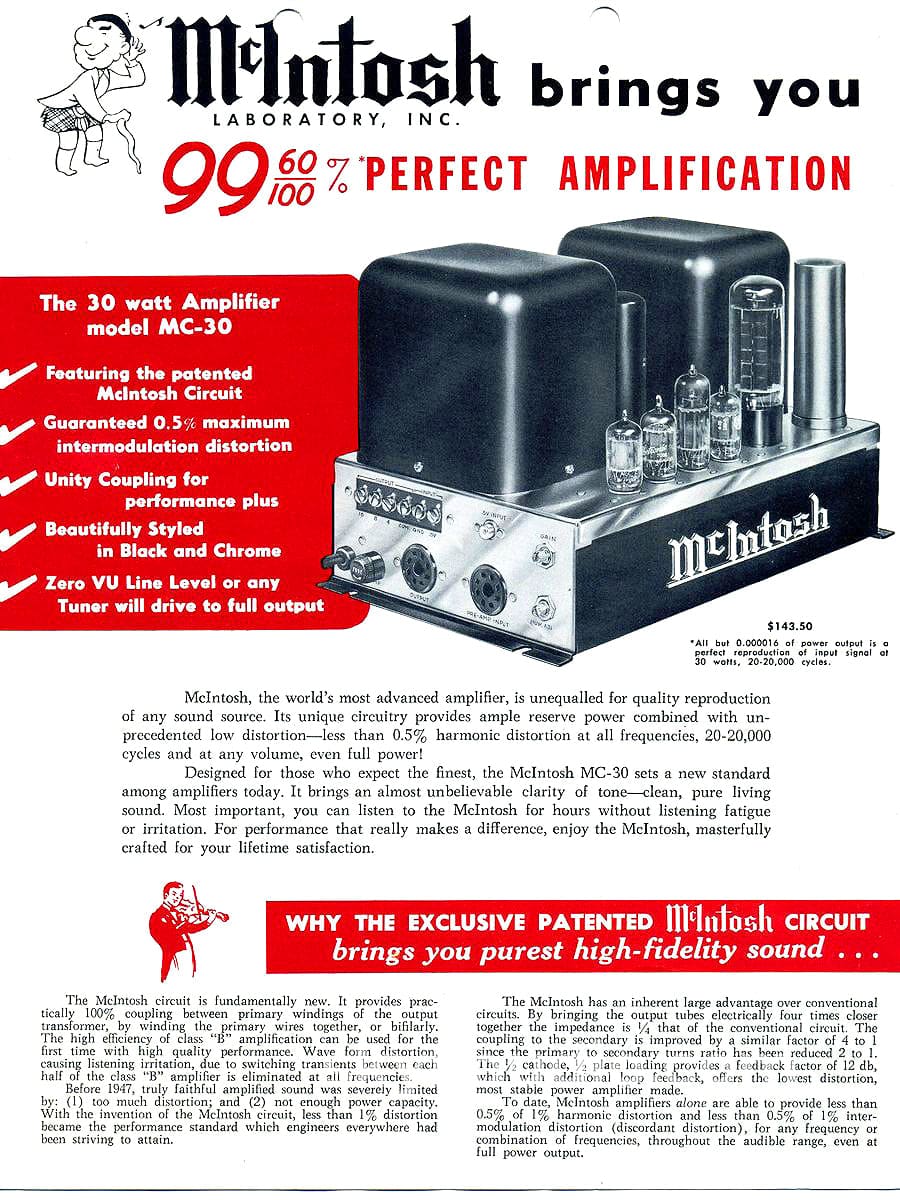 Mcintosh Mc30 Tube Monoblock Amplifiers - Full Blown Restoration Amplifier