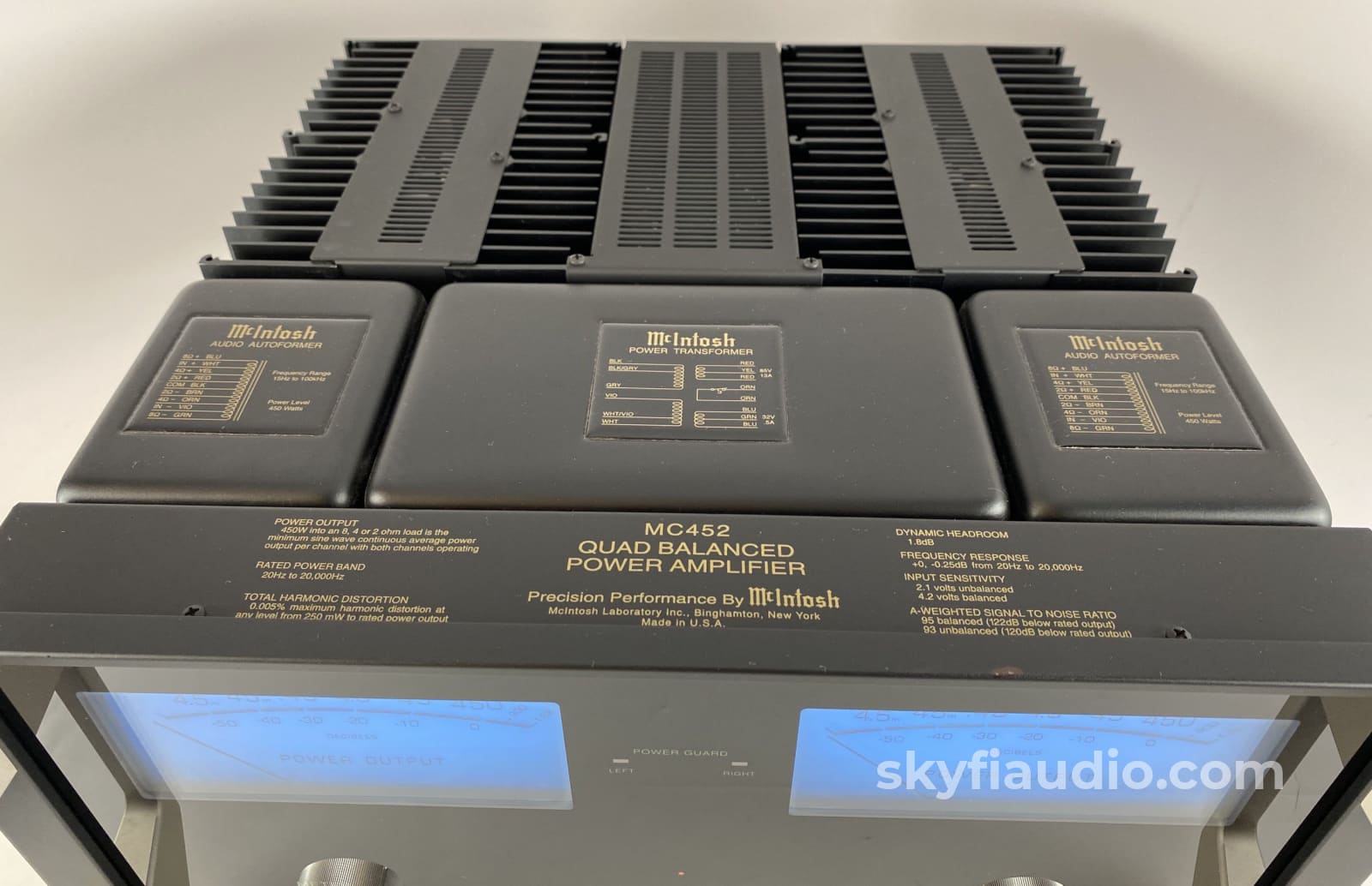 Mcintosh Mc452 Quad Balanced Power Amplifier With 450W!