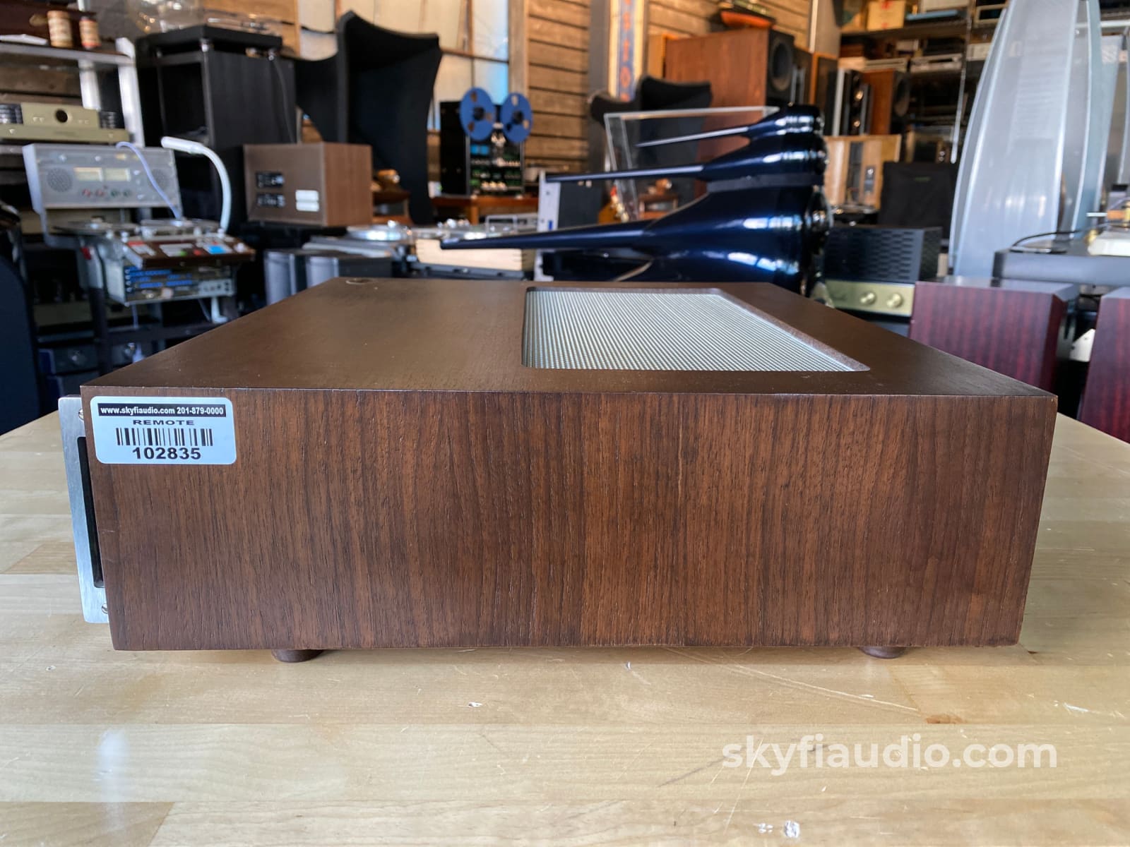 Mcintosh Mc502 Vintage Solid State Amplifier With Wood Cabinet