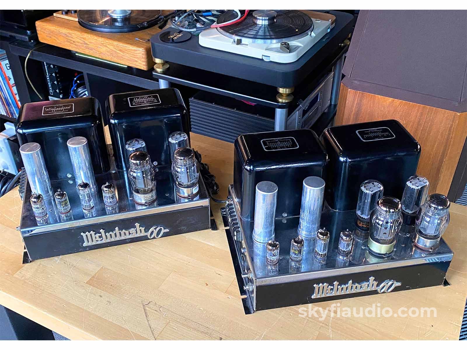 Mcintosh Mc60 Vintage Tube Monoblocks Amplifier