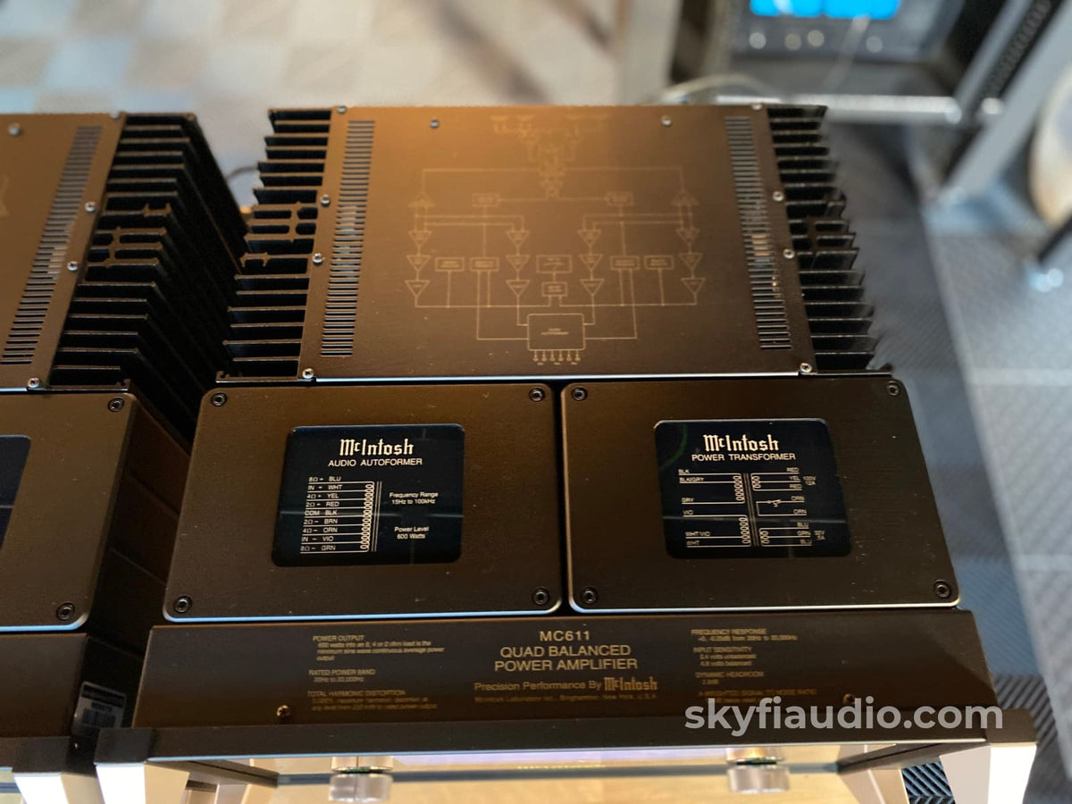 Mcintosh Mc-611 Quad Balanced Monoblock Amplifiers Lnib - In Store Only Amplifier