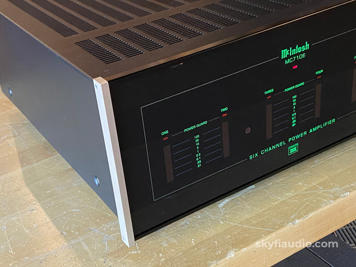 Mcintosh Mc7106 6 Channel Solid State Amp W/Led Vu Meters Thx Rated Amplifier