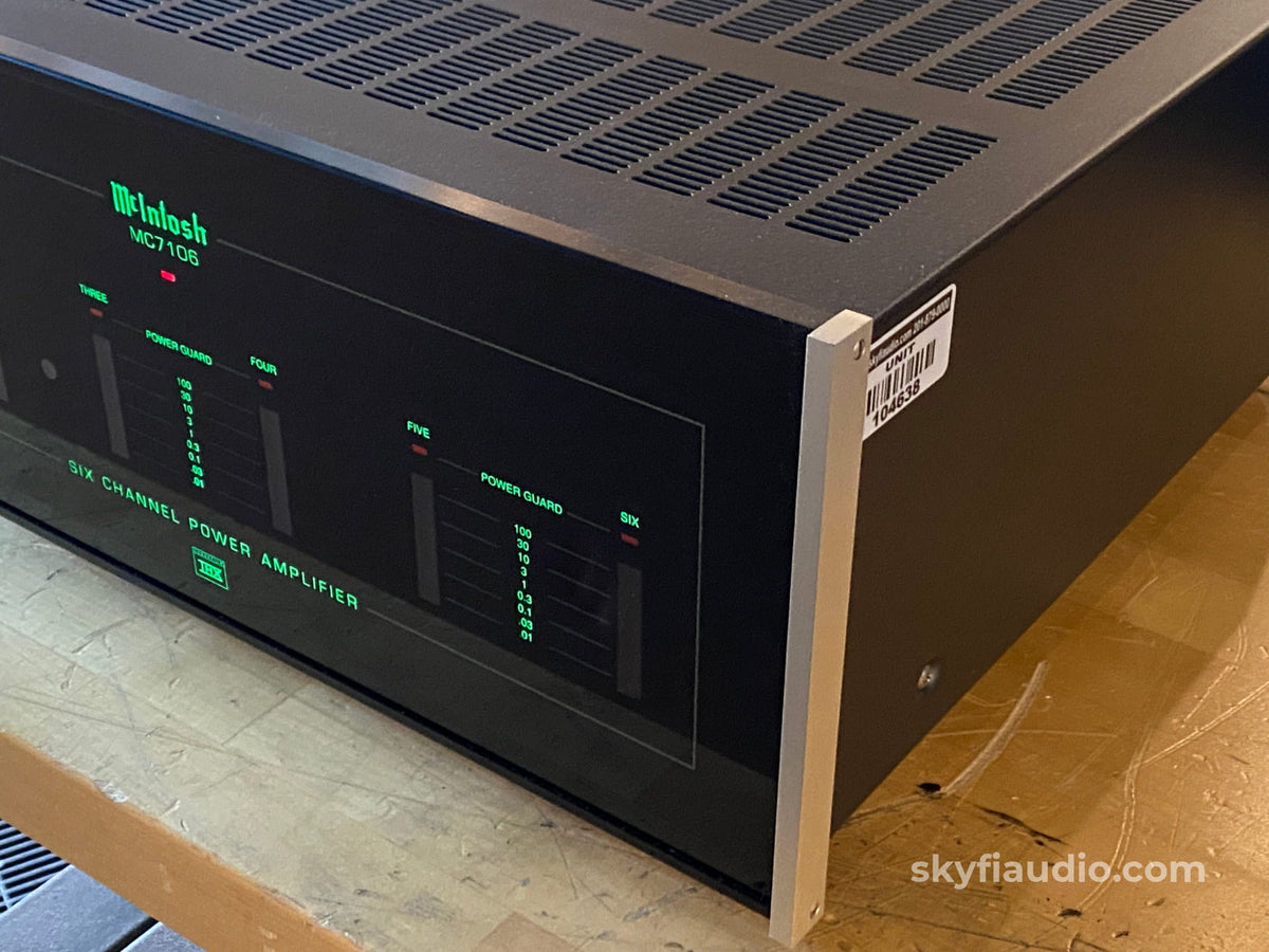Mcintosh Mc7106 6 Channel Solid State Amp W/Led Vu Meters Thx Rated Amplifier