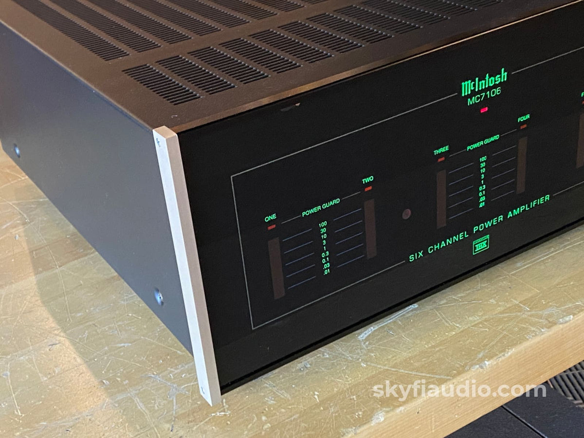 Mcintosh Mc7106 6 Channel Solid State Amp W/Led Vu Meters Thx Rated Amplifier