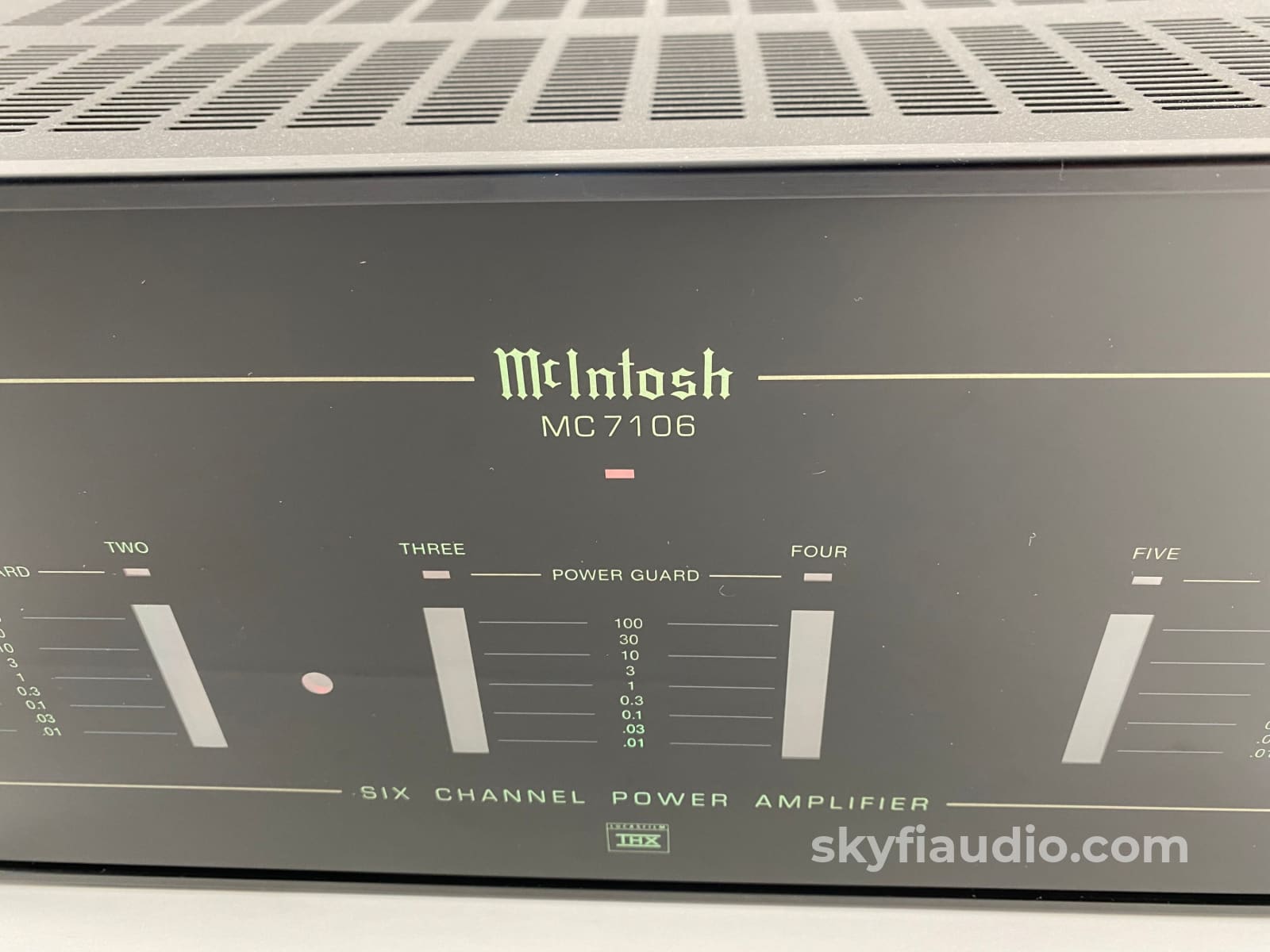 McIntosh MC7106, 6 Channel Solid State w/LED VU Meters, Lucasfilm THX