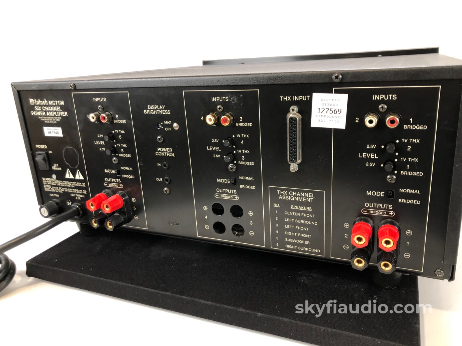 Mcintosh Mc7106 Modified *4* Channel Solid State Amplifier Please Read On...