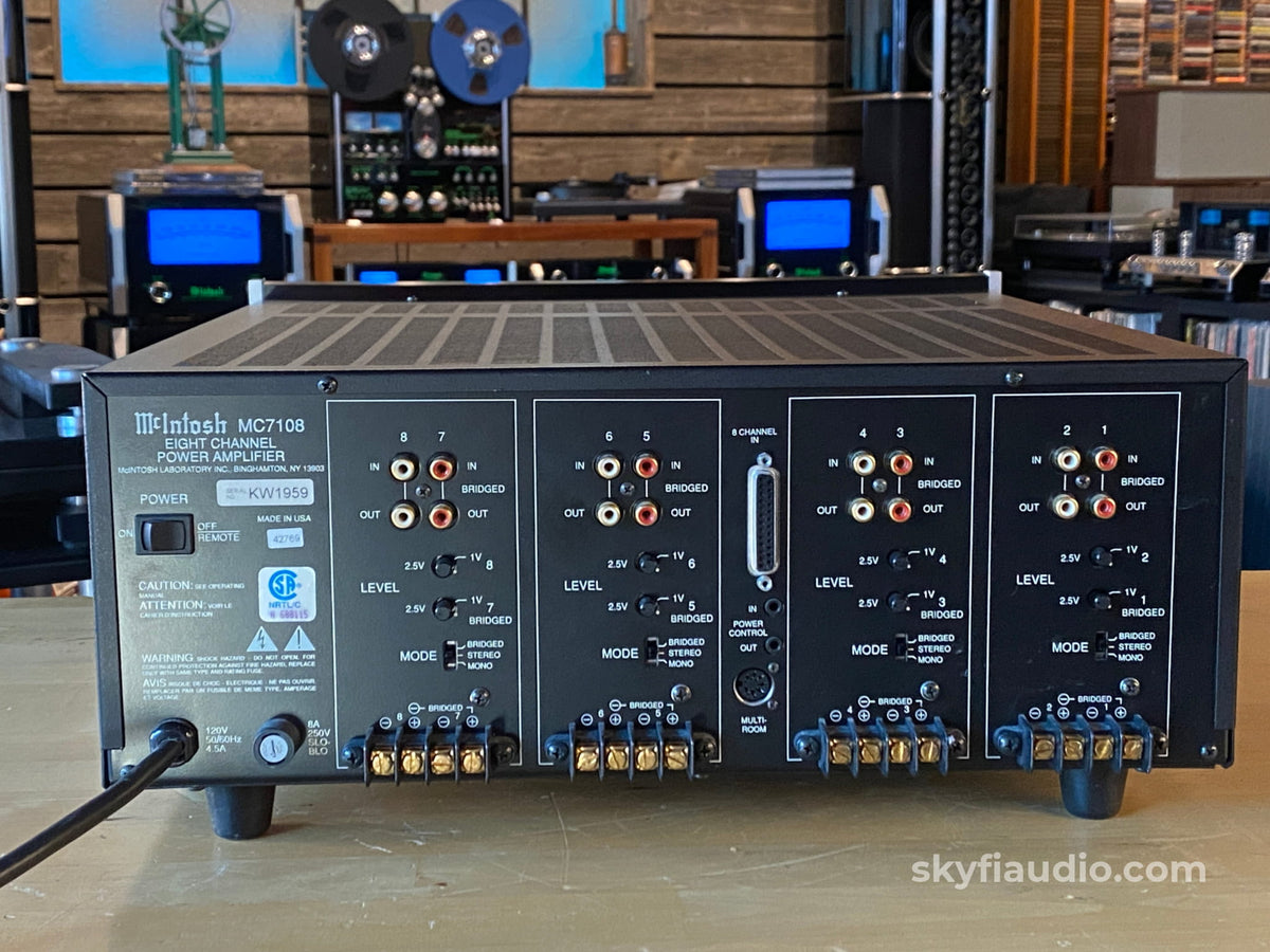 Mcintosh Mc7108 - 8 Channel Amplifier Configurable! Amplifier