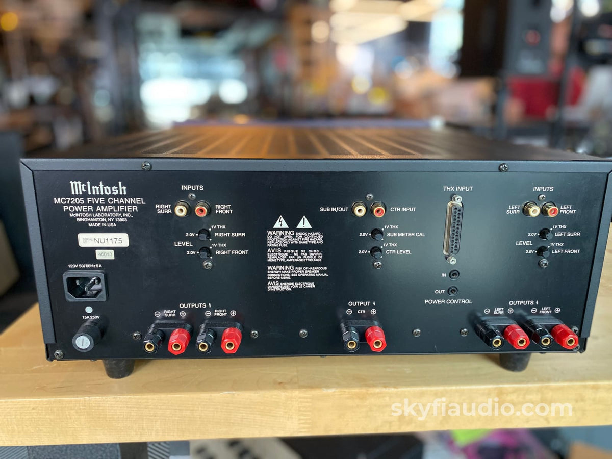 Mcintosh Mc7205 5-Channel Home Theater Amplifier