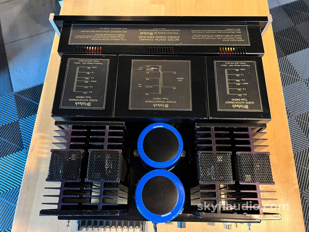 Mcintosh Mc7270 Blue Monster Amplifier Electronically Restored 270W X 2