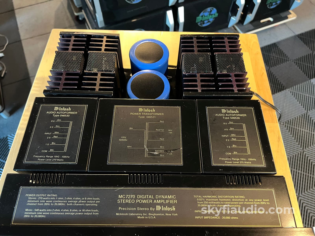 Mcintosh Mc7270 Blue Monster Amplifier Electronically Restored 270W X 2