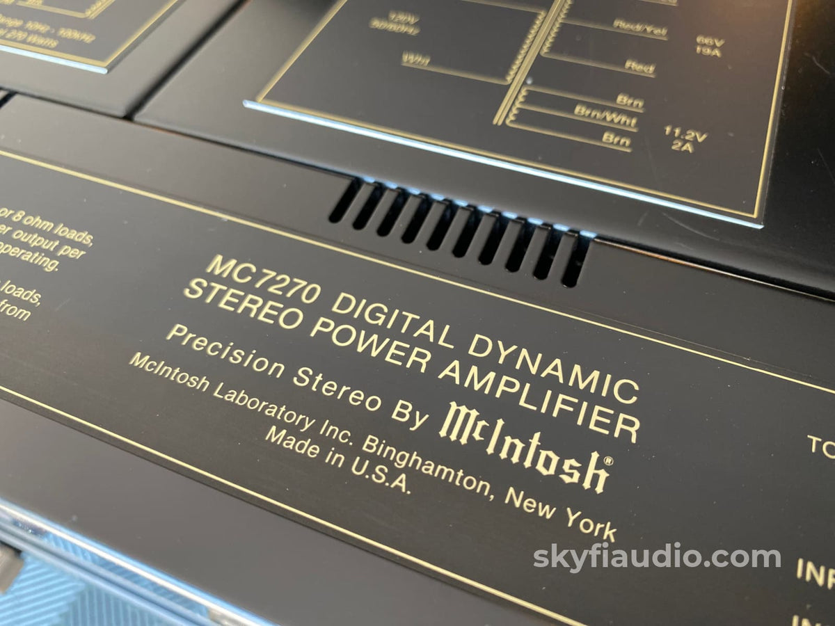 Mcintosh Mc7270 - Super Clean 270Wx2 Best Mc Amp From This Era Recaueuhnjytoagny
