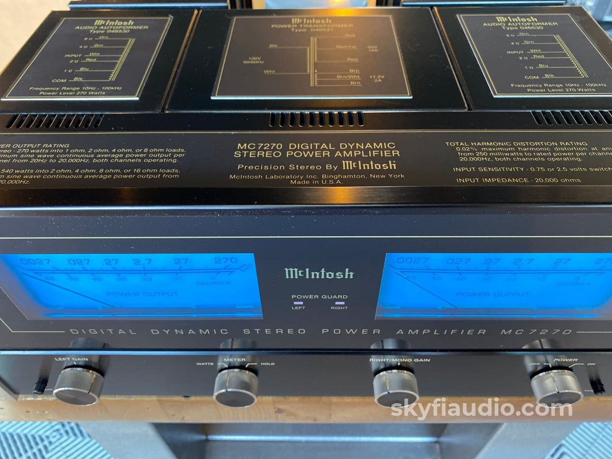 Mcintosh Mc7270 - Super Clean 270Wx2 Best Mc Amp From This Era Recaueuhnjytoagny