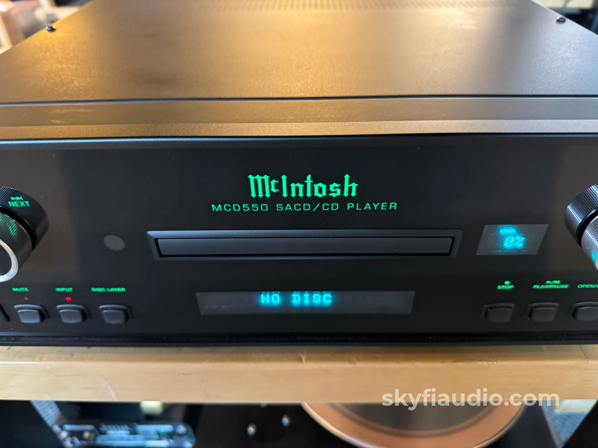 Mcintosh Mcd550 Sacd/Cd Player And D/A Processor - Complete Set Cd + Digital