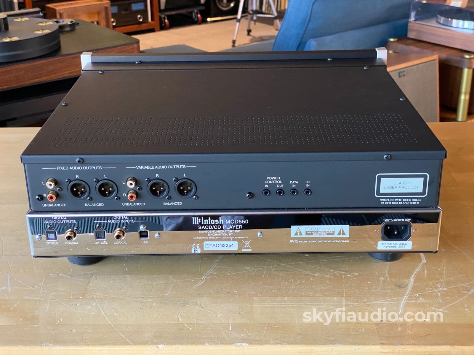 Mcintosh Mcd550 Sacd/Cd Player & Dac Four 32-Bit/192Khz Dacs Per Channel! Complete Set Cd + Digital