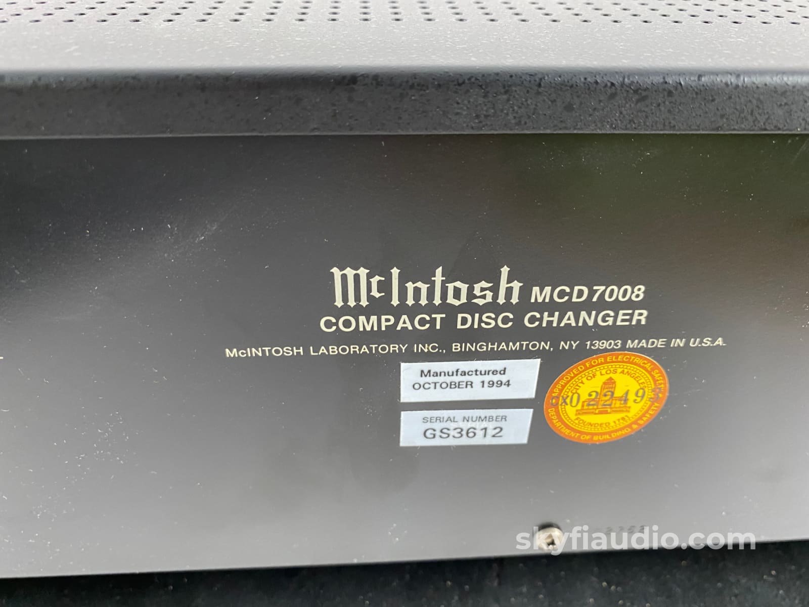 Mcintosh Mcd7008 Compact Disc Changer Refurbished Cd + Digital