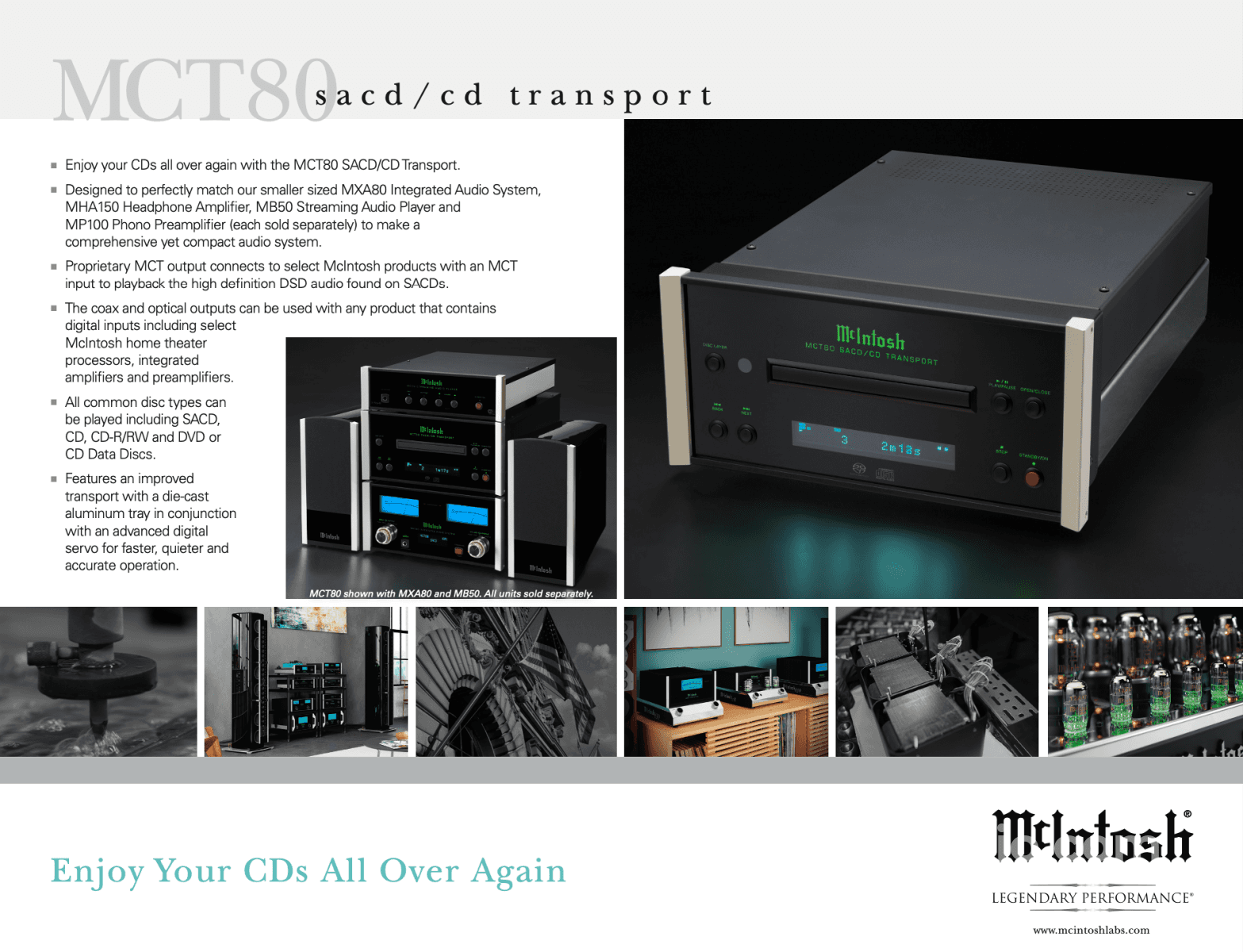 Mcintosh Mct80 Sacd/Cd Transport - In Store Only Cd + Digital