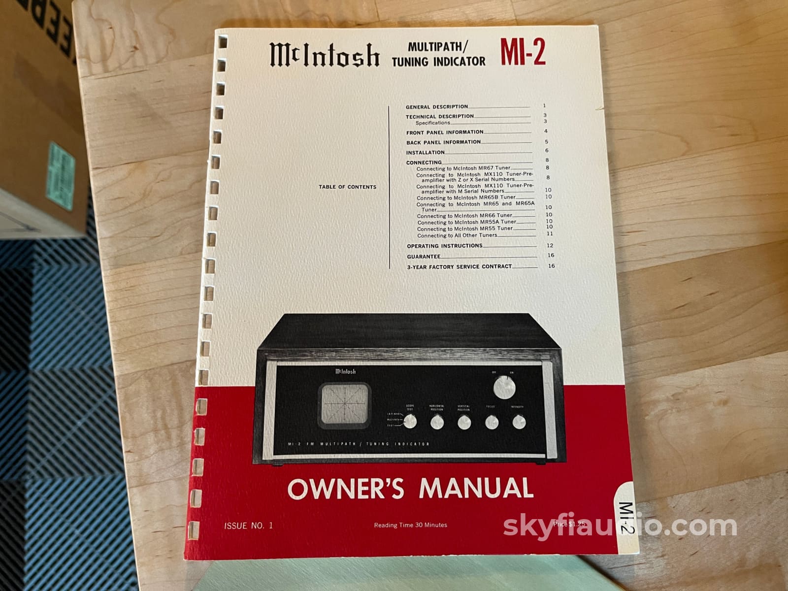 McIntosh MI-2 Maximum Performance Indicator Oscilloscope - Rare Accessory