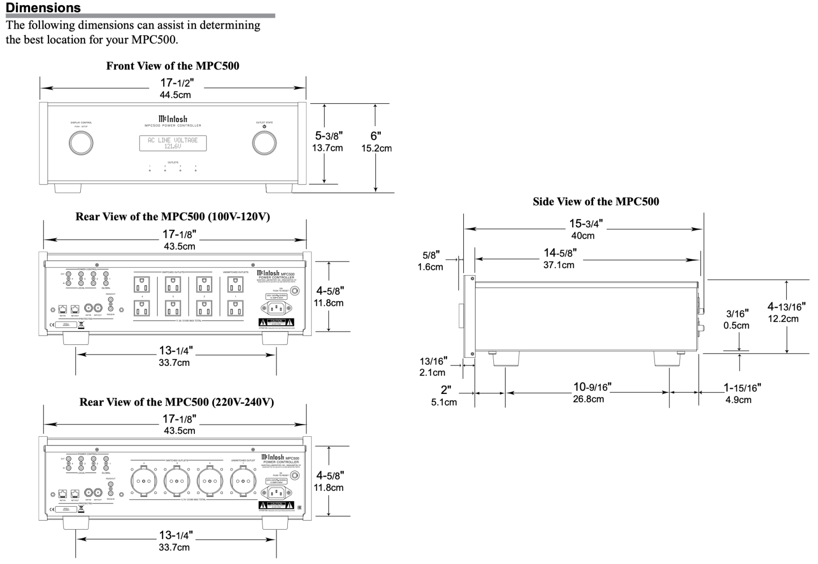 Mcintosh Mpc500 Power Controller - Super Clean And Complete In Store Only Conditioner