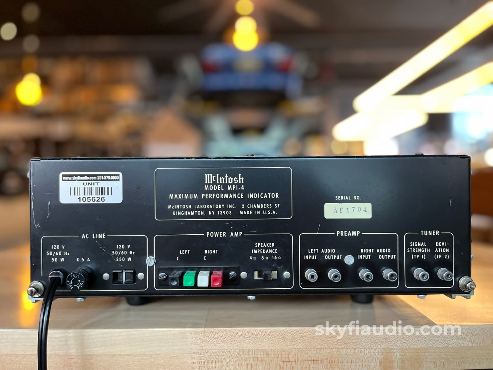 【伝説の一台】McIntosh MPI-4 オーディオインジケーター（動作良好） McIntosh MPI-4 Tuner Maximum Performance Indicator その他