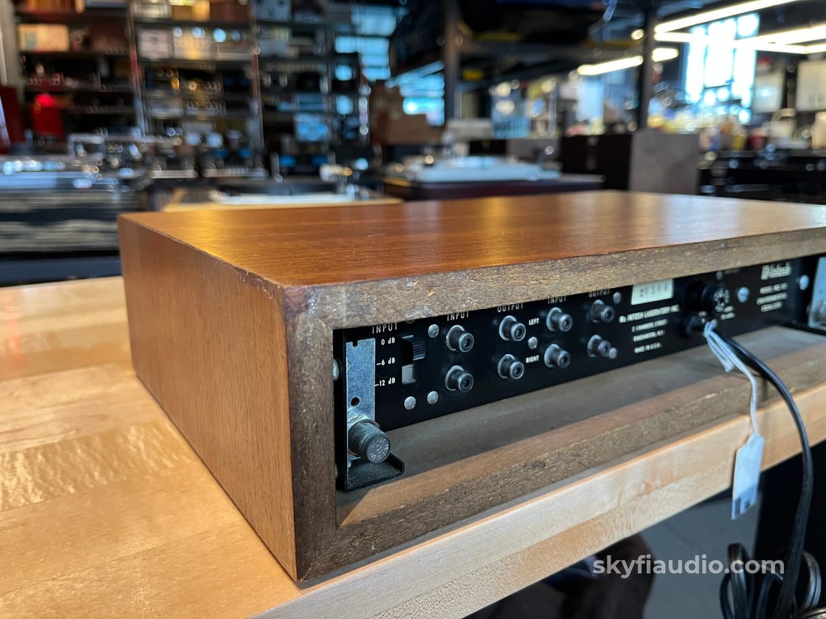 McIntosh MQ101 Vintage 3 Band Equalizer - W/ Wood Case + New Faceplate Accessory