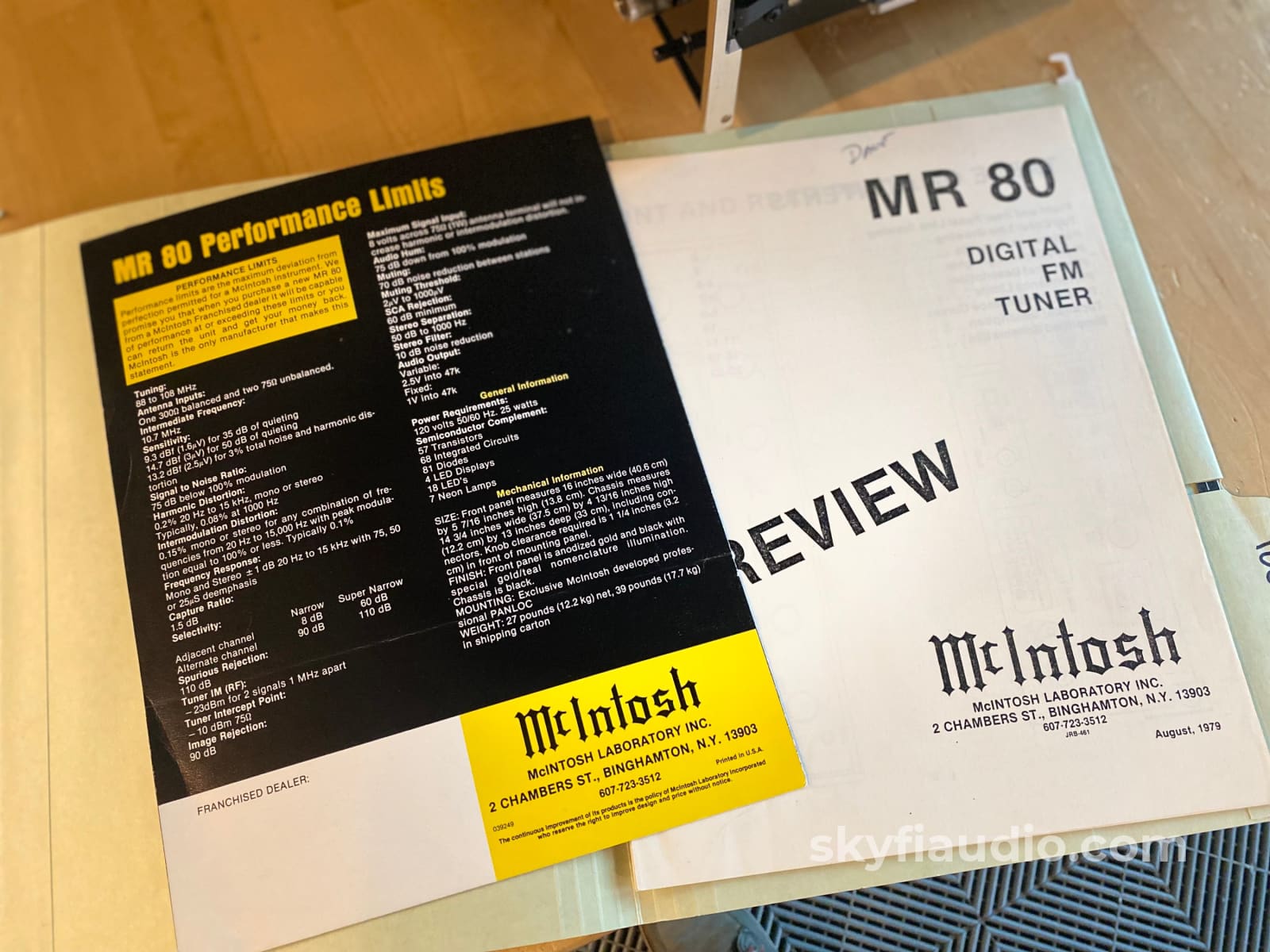 Mcintosh Mr80 Vintage Fm Tuner