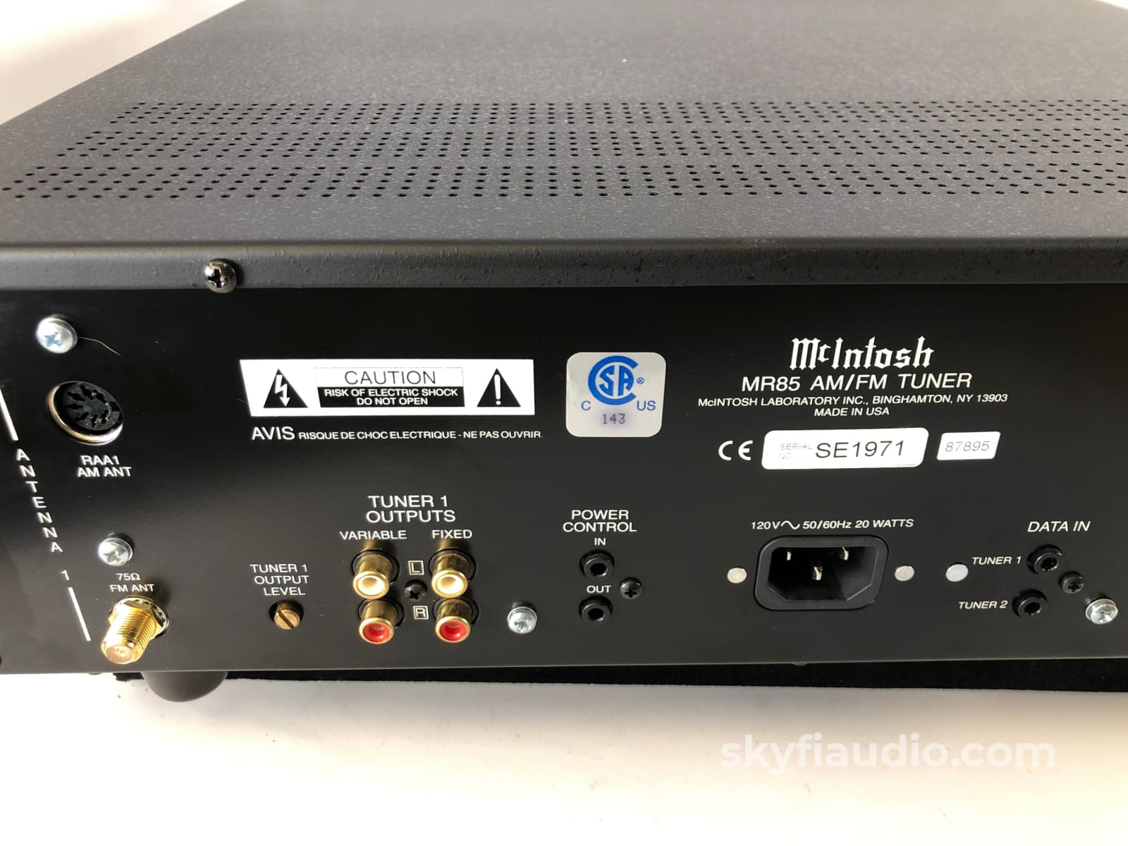 Mcintosh Mr85 Am/Fm Tuner