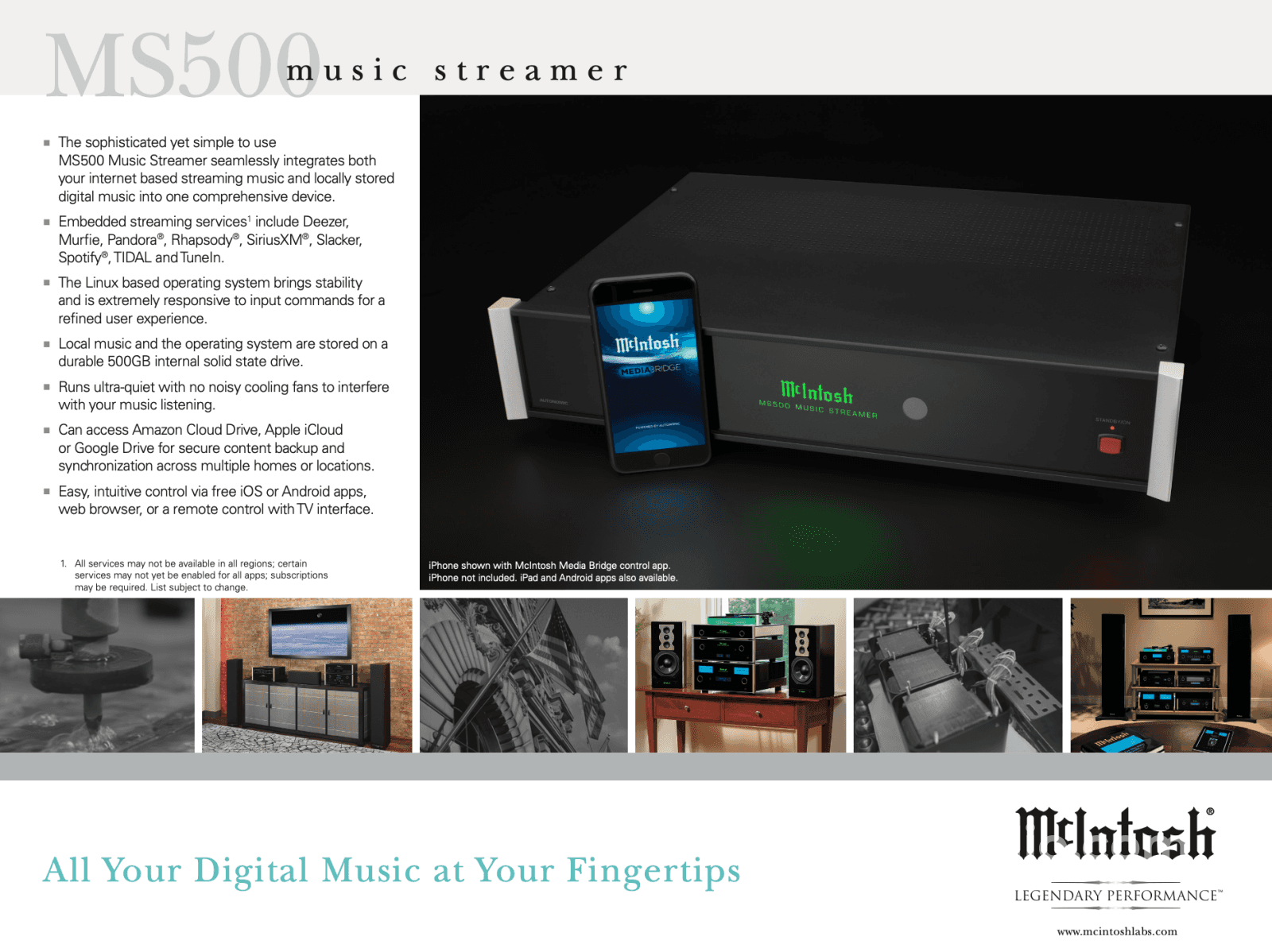 Mcintosh Ms500 Media Streamer & Server - In Store Only Cd + Digital