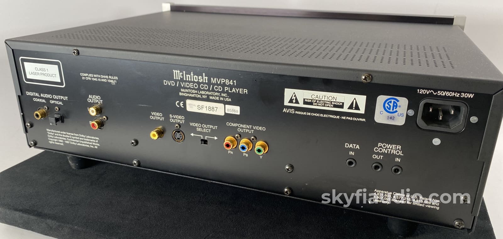 Mcintosh Mvp841 Cd Player - 96Khz/24-Bit Burr Brown Dac + Digital