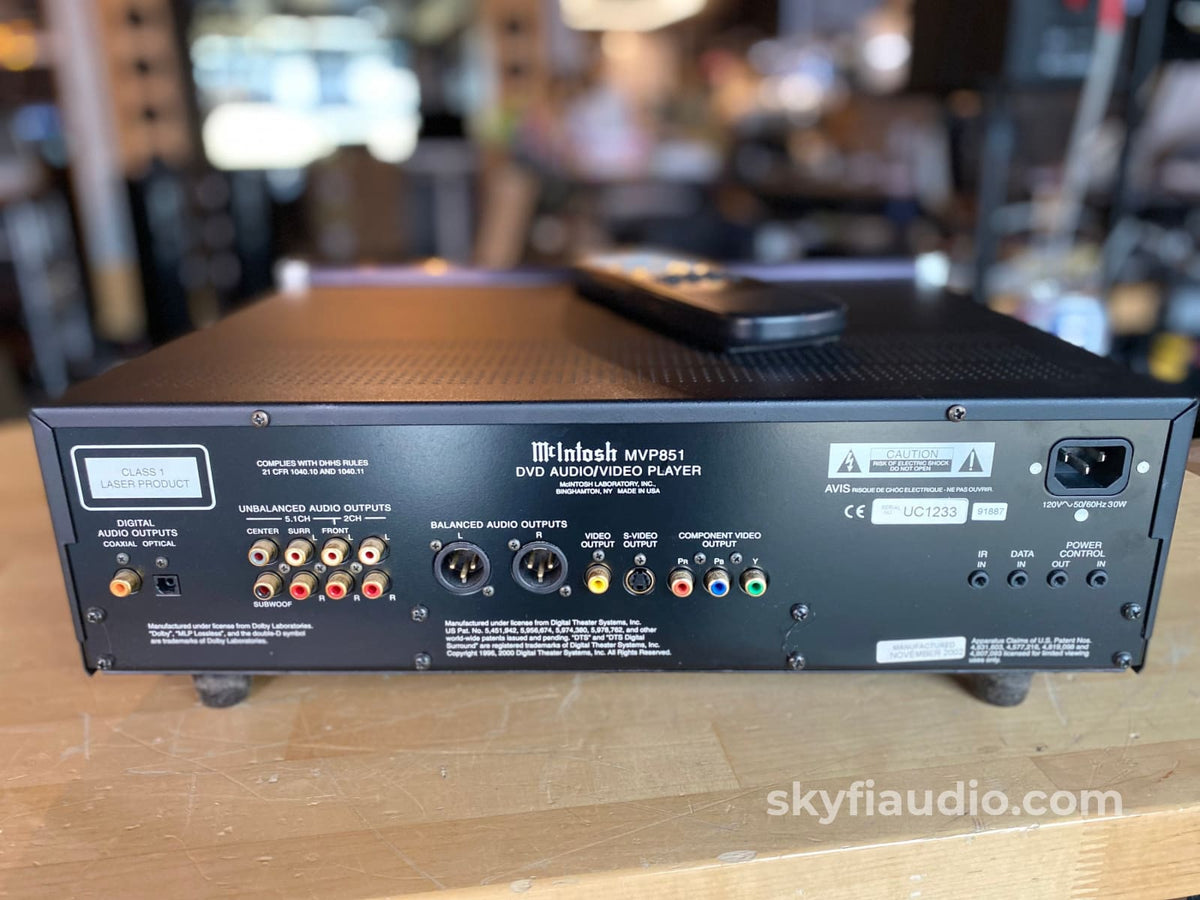 Mcintosh Mvp-851 Audio Upsampling Cd Player With 24-Bitt Burr Brown Dacs + Digital