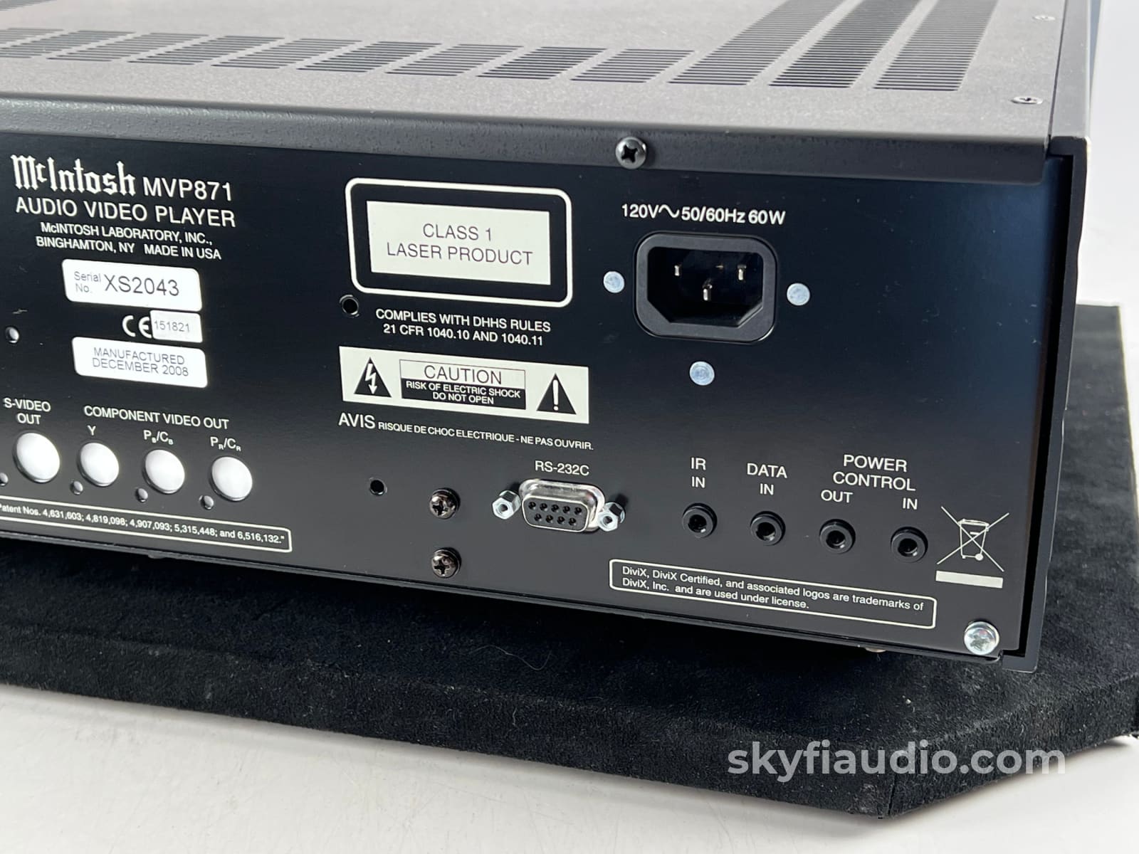 McIntosh MVP871 CD Player - New Laser and Modified for Redbook CD's