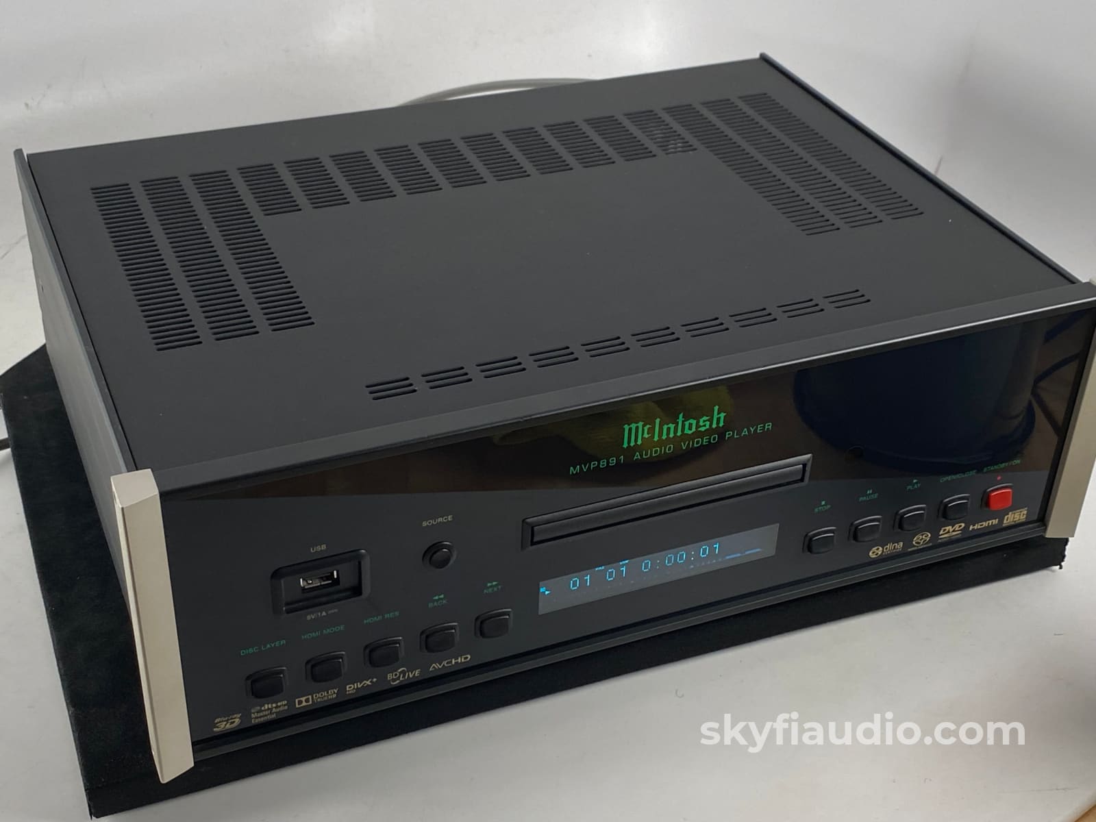 Mcintosh Mvp891 Sacd Cd Blu-Ray With Five 192Khz 32-Bit Dacs + Digital