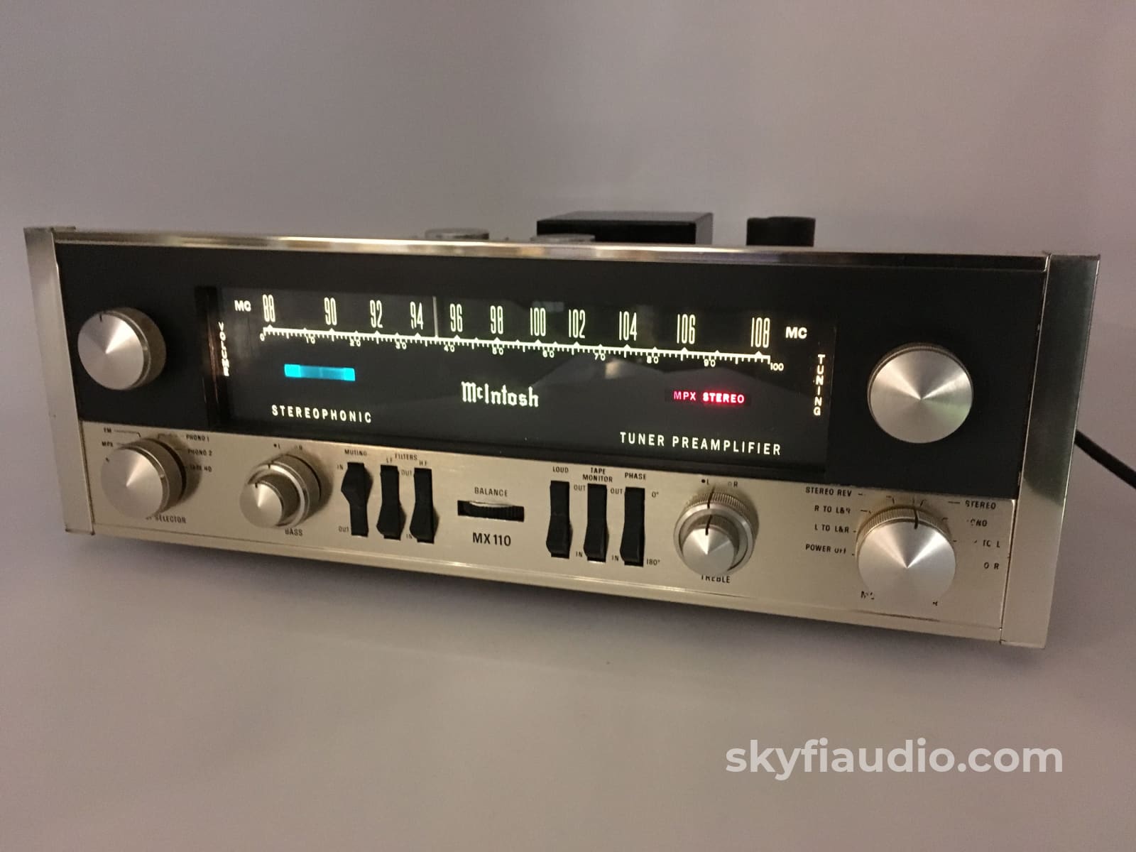 Mcintosh Mx110 Tube Preamp Tuner Preamplifier