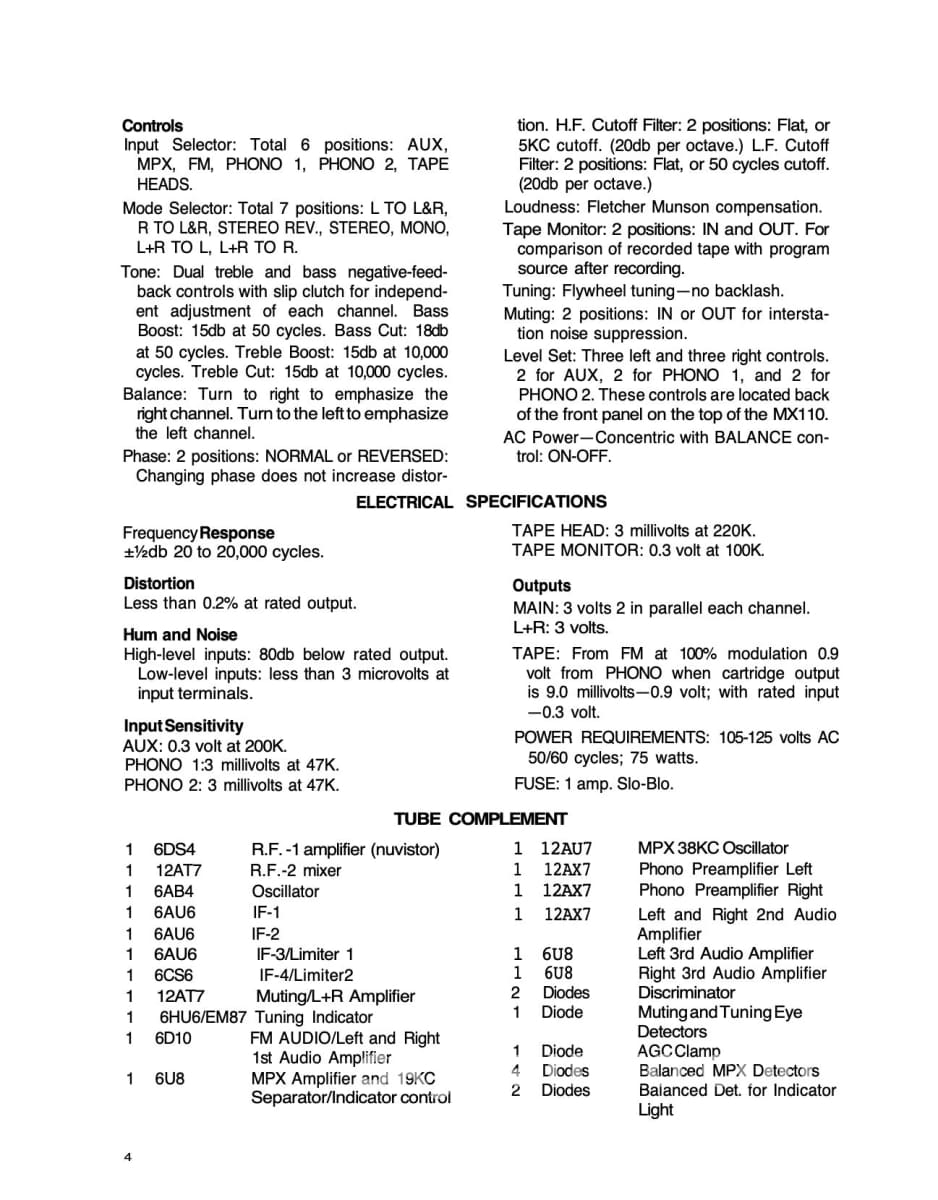 Mcintosh Mx110 Tube Tuner Preamp - Restored To Perfection Preamplifier