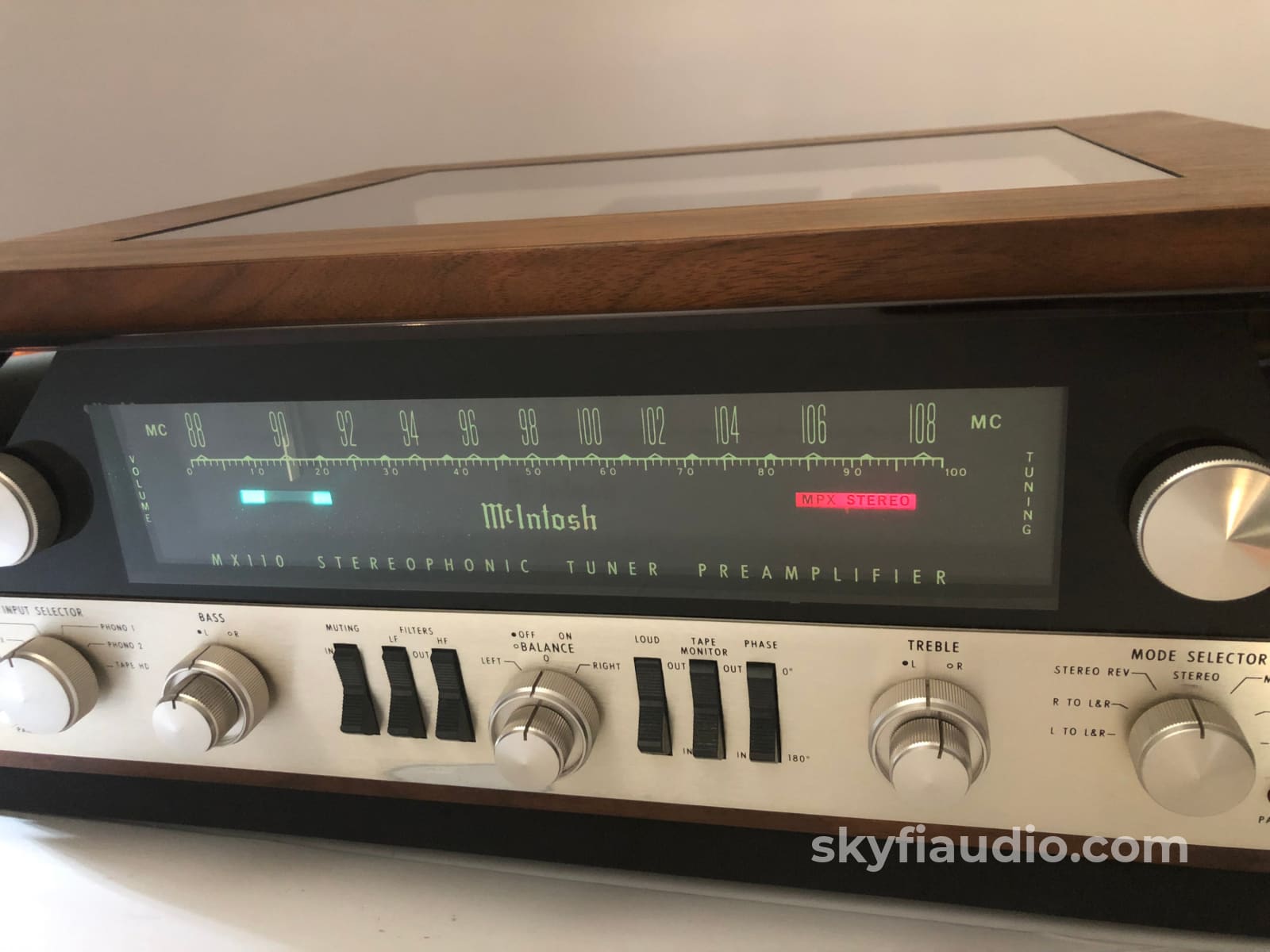 Mcintosh Mx110 Tuner Preamp - All Tube With Custom Cabinet Preamplifier