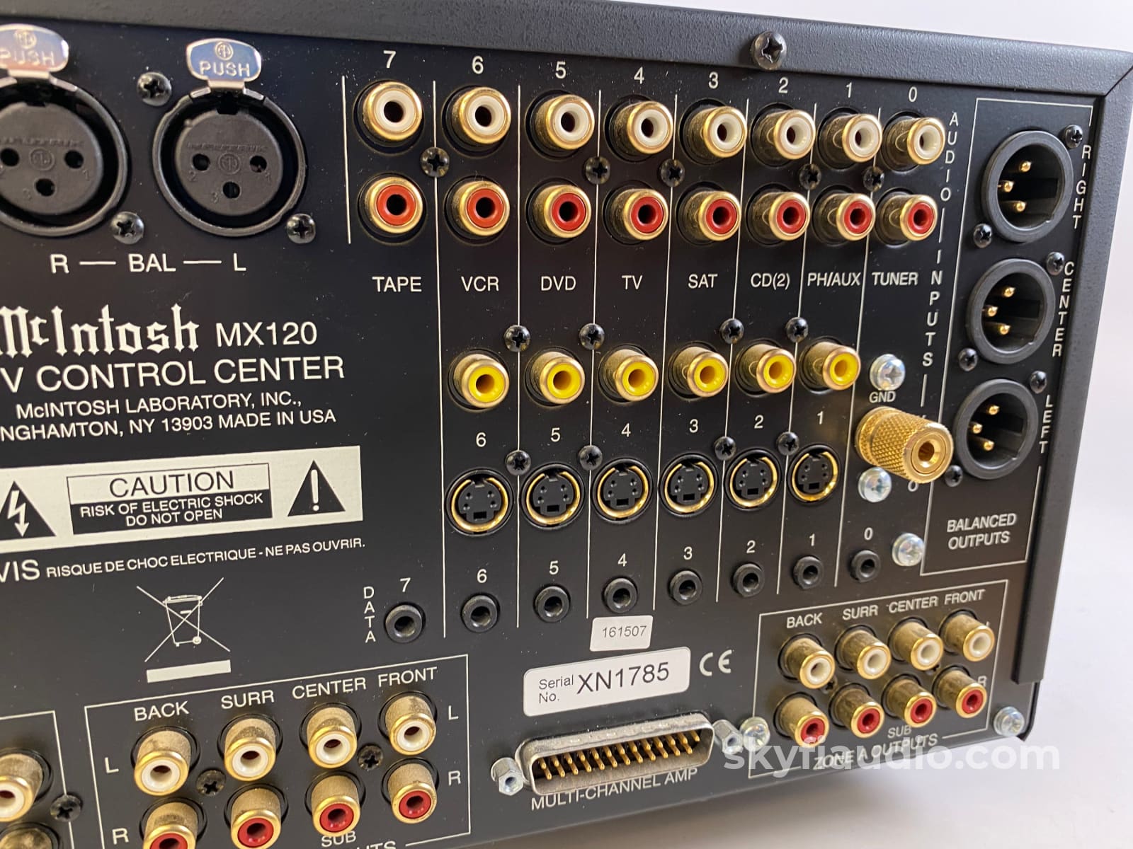 Mcintosh Mx120 Home Theater Processor W/Dolby Digital Dts-Hd Plus Phono Input Preamplifier