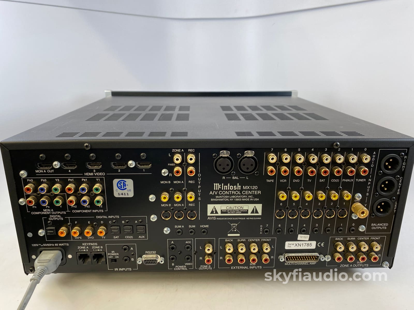 Mcintosh Mx120 Home Theater Processor W/Dolby Digital Dts-Hd Plus Phono Input Preamplifier