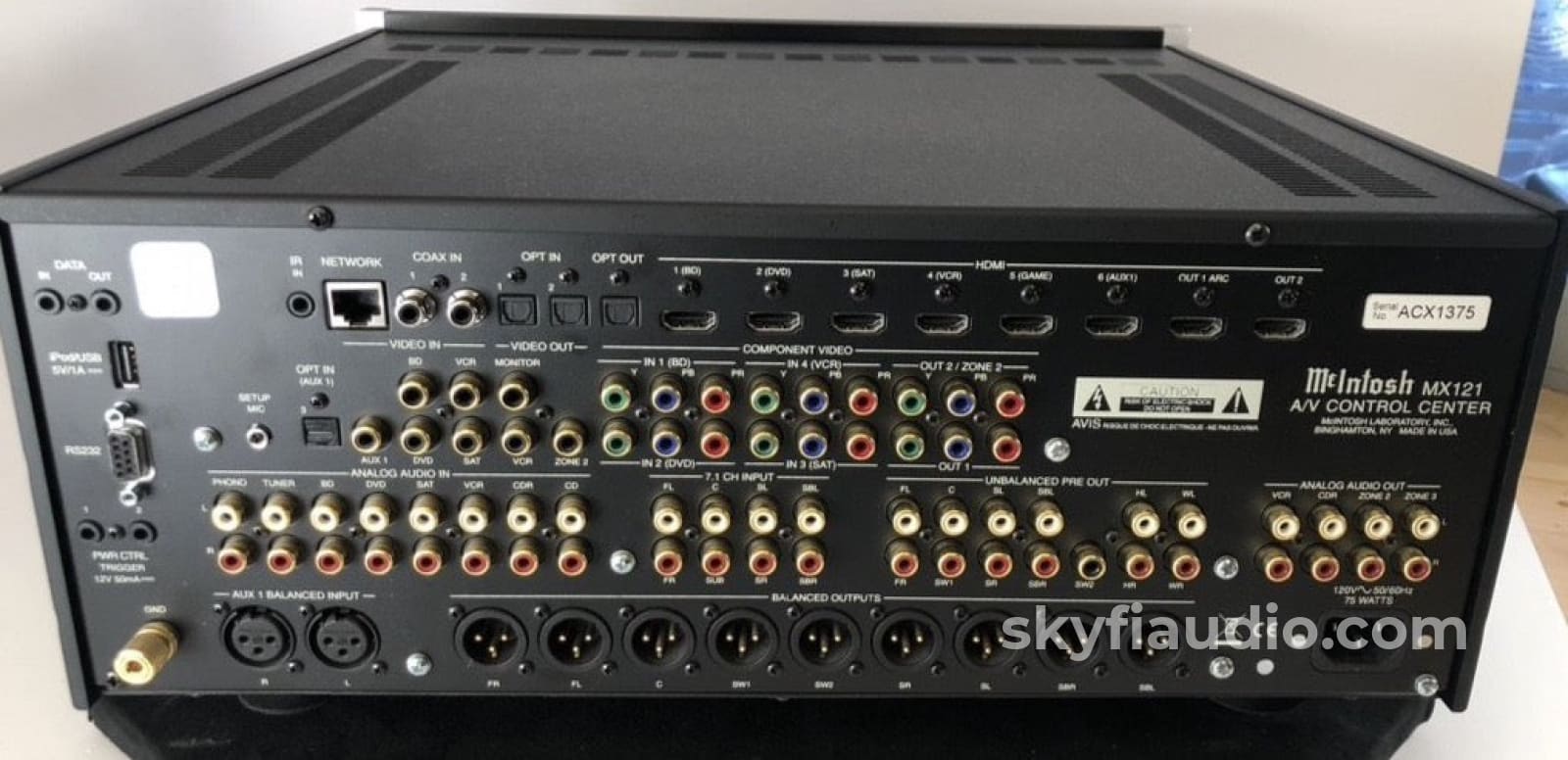 Mcintosh Mx121 Home Theater Processor - Dolby True Hd Dts-Hd Phono Input Preamplifier