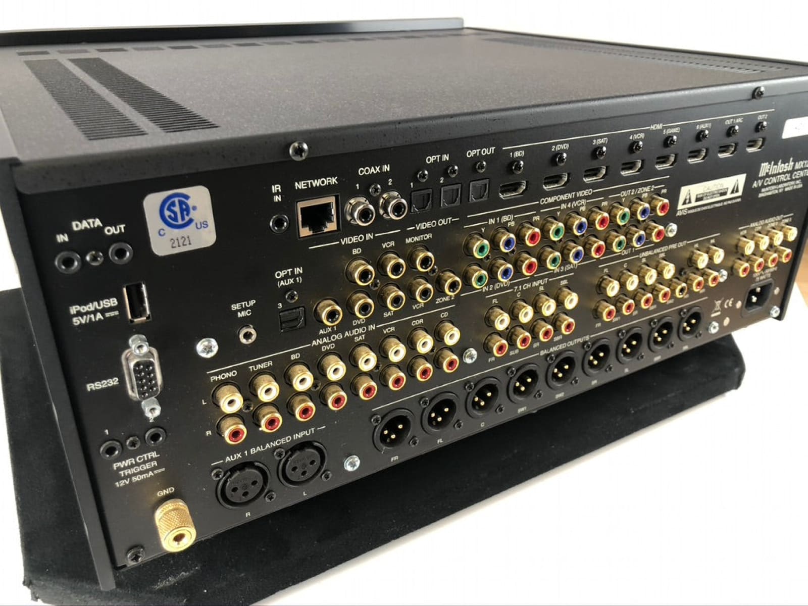 Mcintosh Mx121 Home Theater Processor - Dolby True Hd Dts-Hd Phono Input Preamplifier