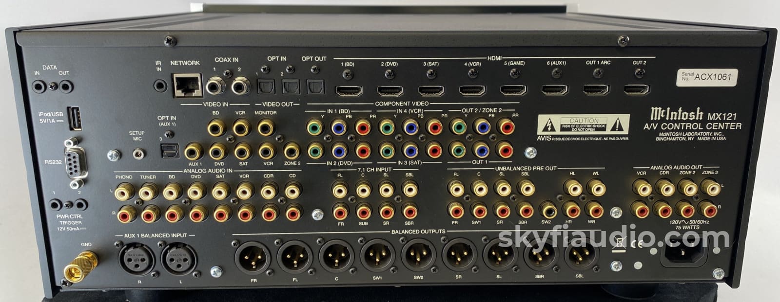 Mcintosh Mx121 Home Theater Processor W/Dolby True Hd And Dts-Hd - Plus Phono Input Preamplifier