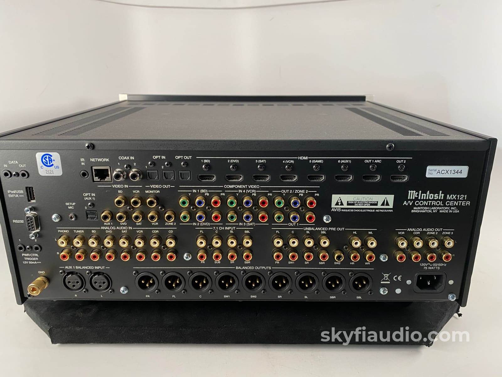 Mcintosh Mx121 Home Theater Processor With Phono Input Complete Set Preamplifier