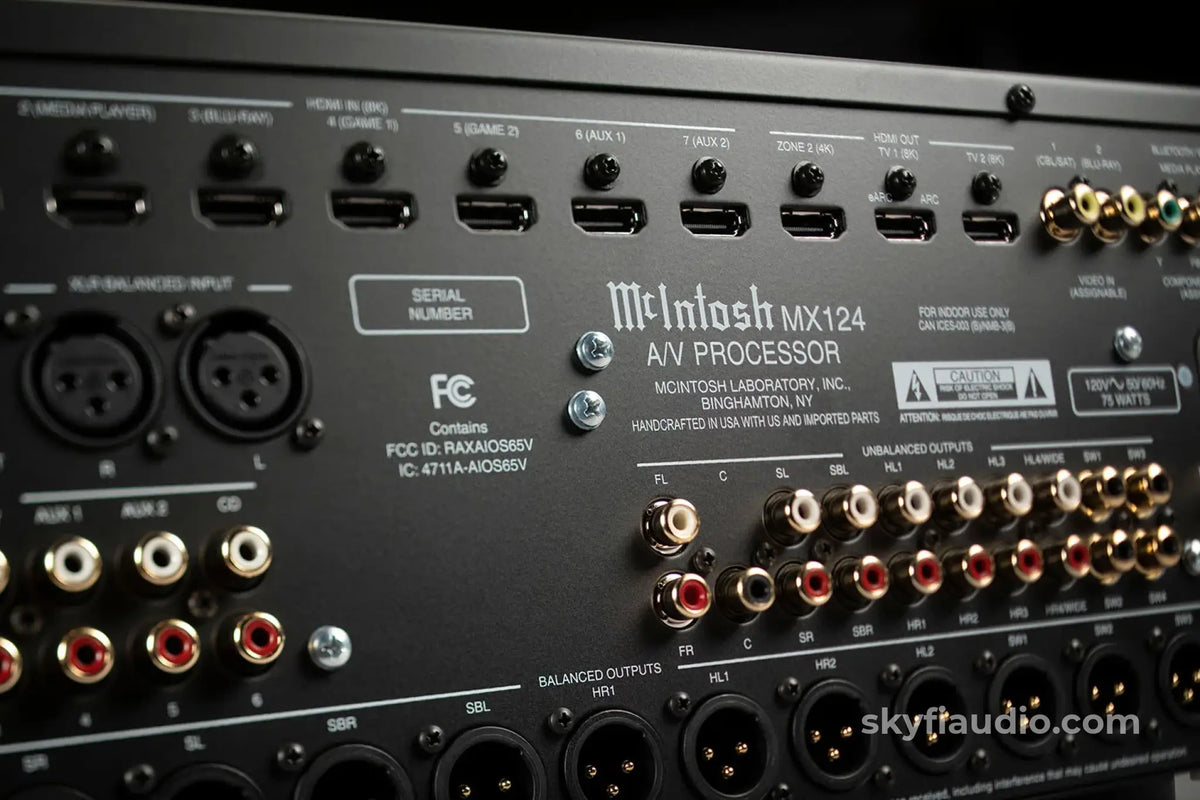 McIntosh MX124 A/V Processor - New Release - Preamplifier